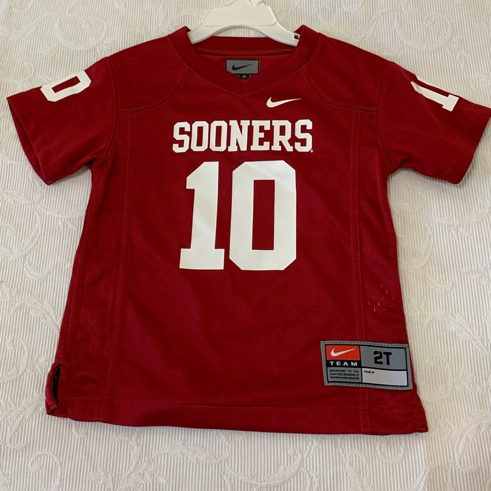 Nike Red and White Kids Jersey